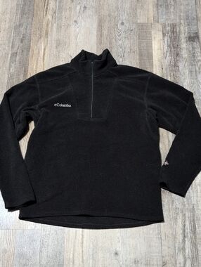 Columbia Black Quarter-Zip Fleece Pullover